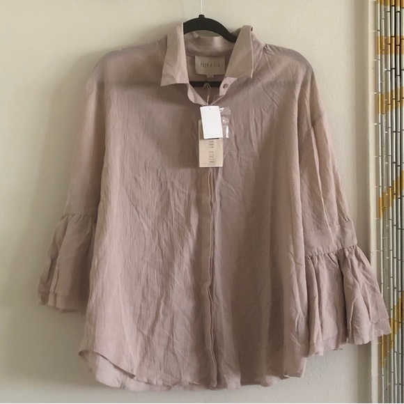 Brand New With Tag, Moon River Long Sleeve Button Up - Picture 1 of 6